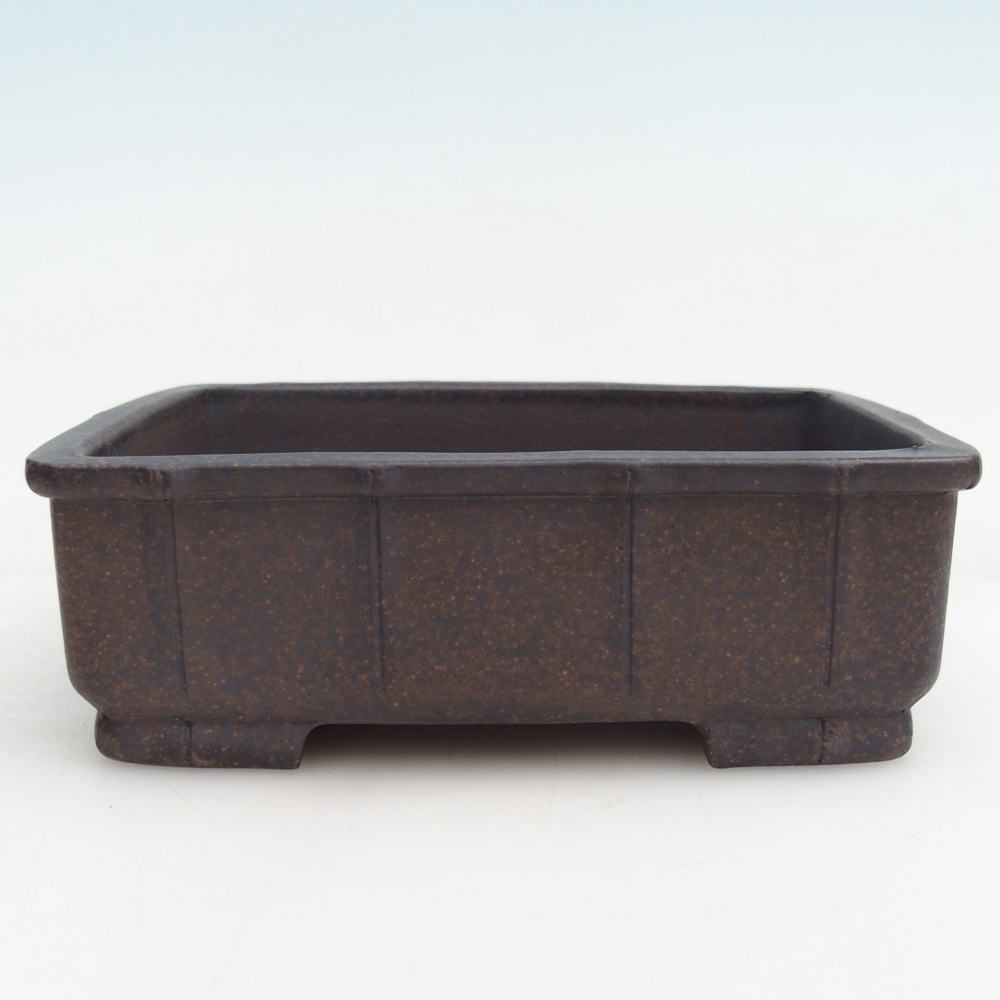 Bonsaischale aus Keramik 15 x 10,5 x 5 cm, Farbe bräunlich ocker