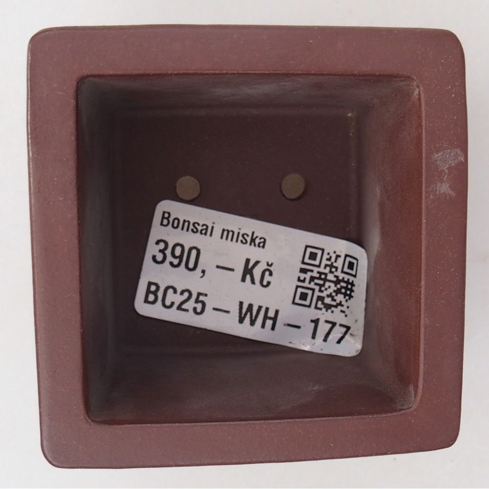 Mini-Bonsaischale 6 x 6 x 4,5 cm, braun