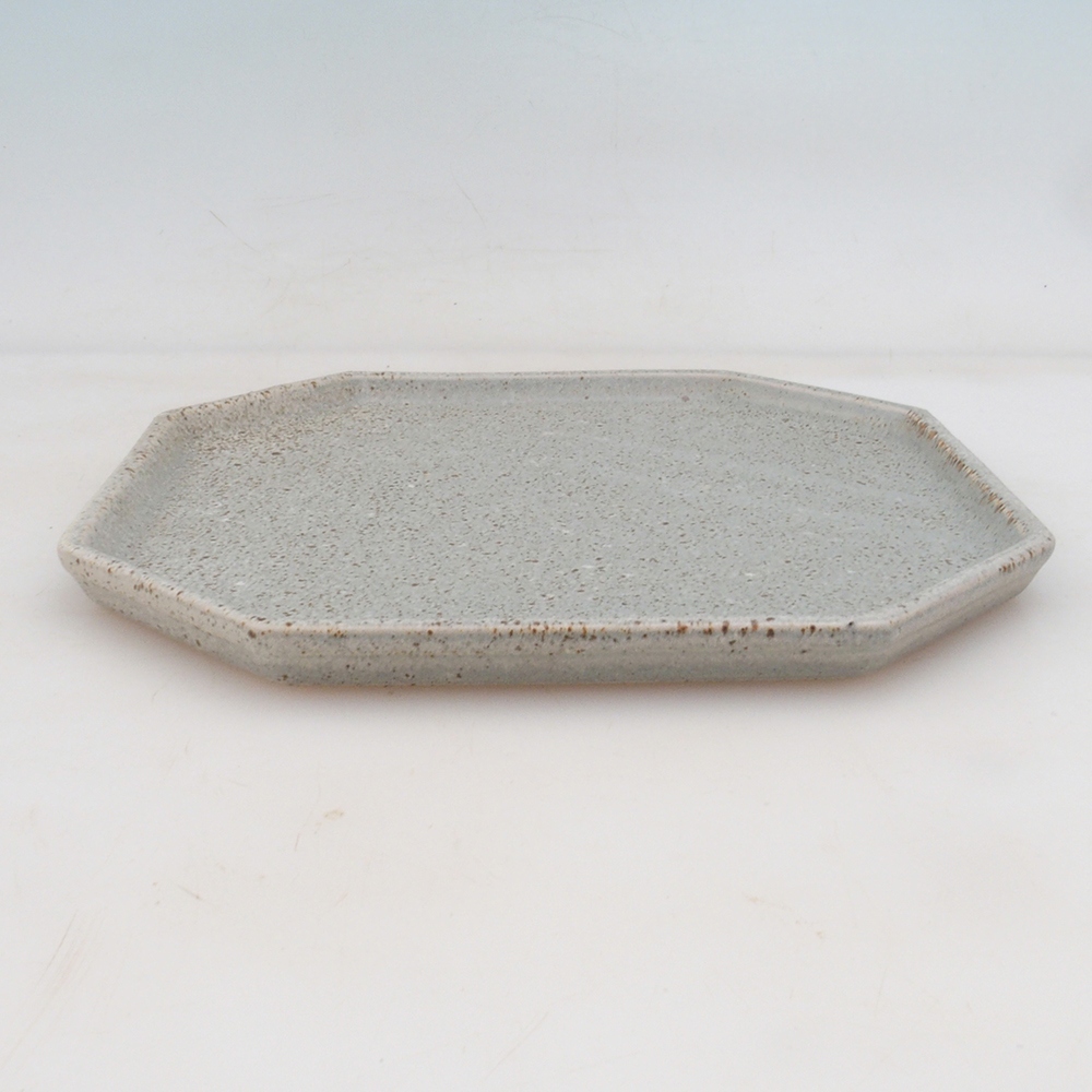 Keramikschale H14 - 18 x 18 x 1 cm - beige