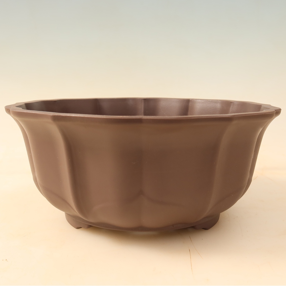 Bonsai-Schale aus Kunststoff MP-34, braun – 22 x 22 x 9,5 cm 