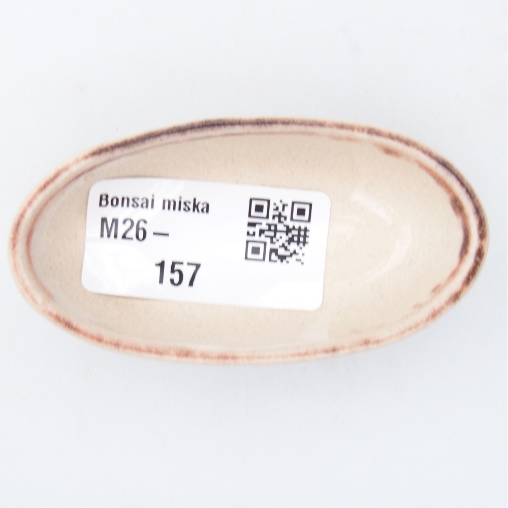Mini-Bonsaischale 7 x 3,5 x 2 cm, braun