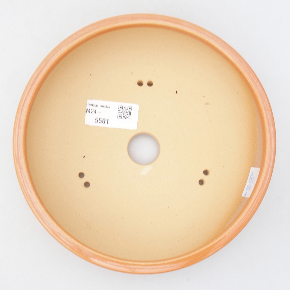 Bonsaischale aus Keramik 17,5 x 17,5 x 5 cm, orange