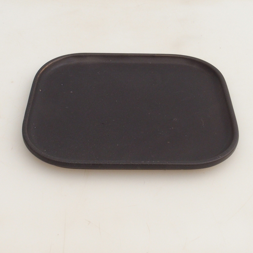 Keramikschale H36 - 17,5 x 15 x 1 cm - braun