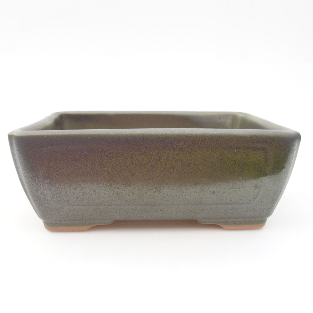 Bonsaischale aus Keramik 16 x 12 x 6 cm, grün