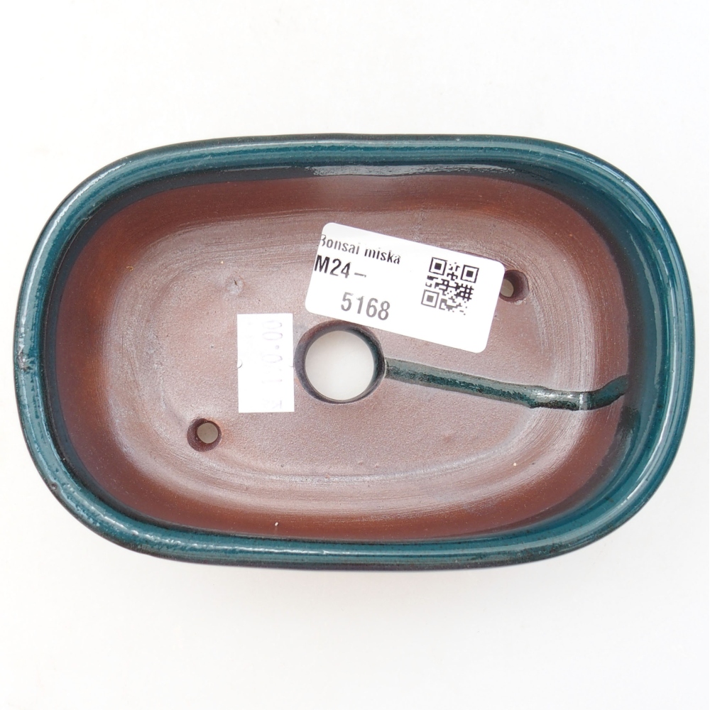 Bonsaischale aus Keramik 13 x 9 x 4 cm, grün