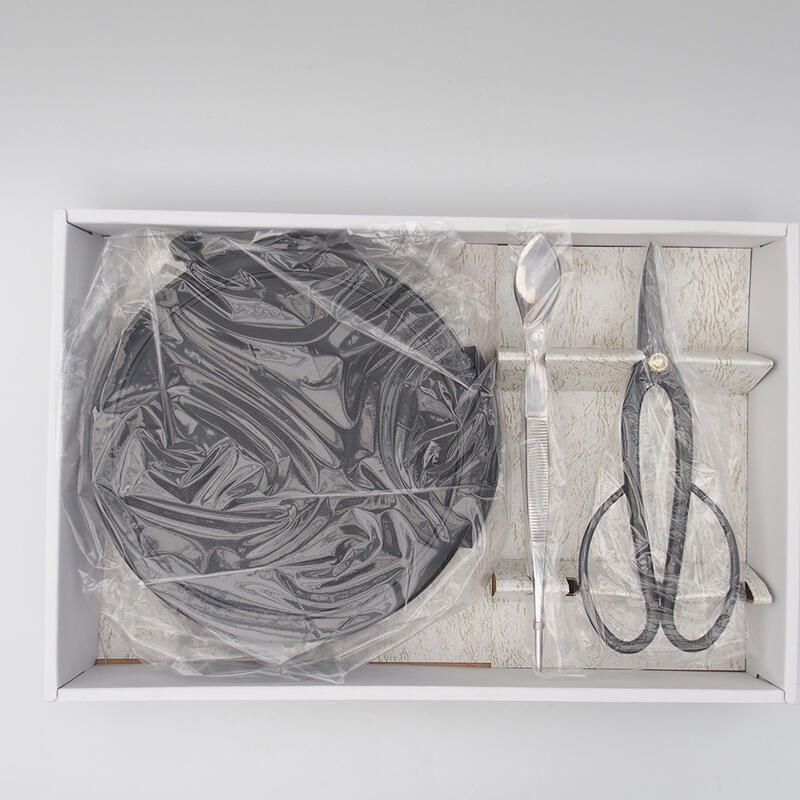 Japan Bonsai Werkzeug Set Drehteller, Schere und Pinzette