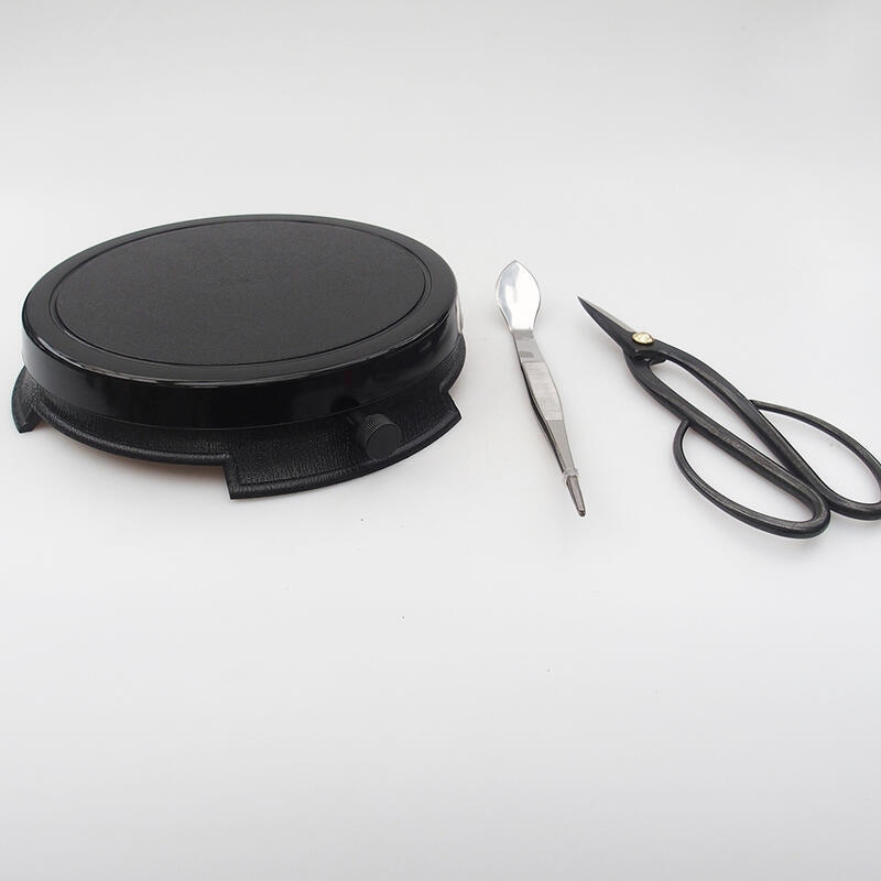 Japan Bonsai Werkzeug Set Drehteller, Schere und Pinzette