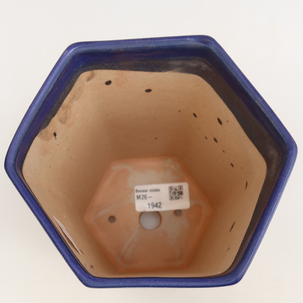 Keramik-Bonsai-Schale 13 x 12 x 17 cm, Farbe: Blau