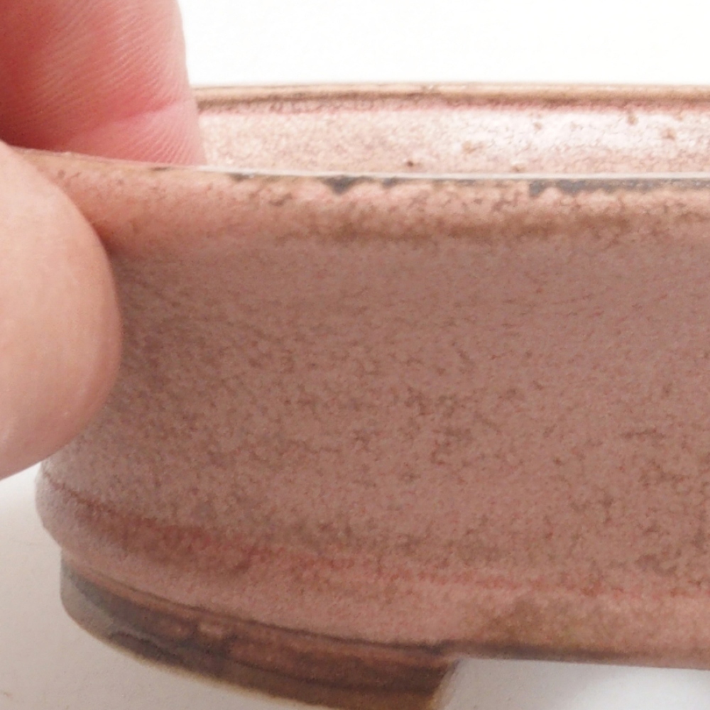 Bonsaischale aus Keramik 10 x 8,5 x 4 cm, braun