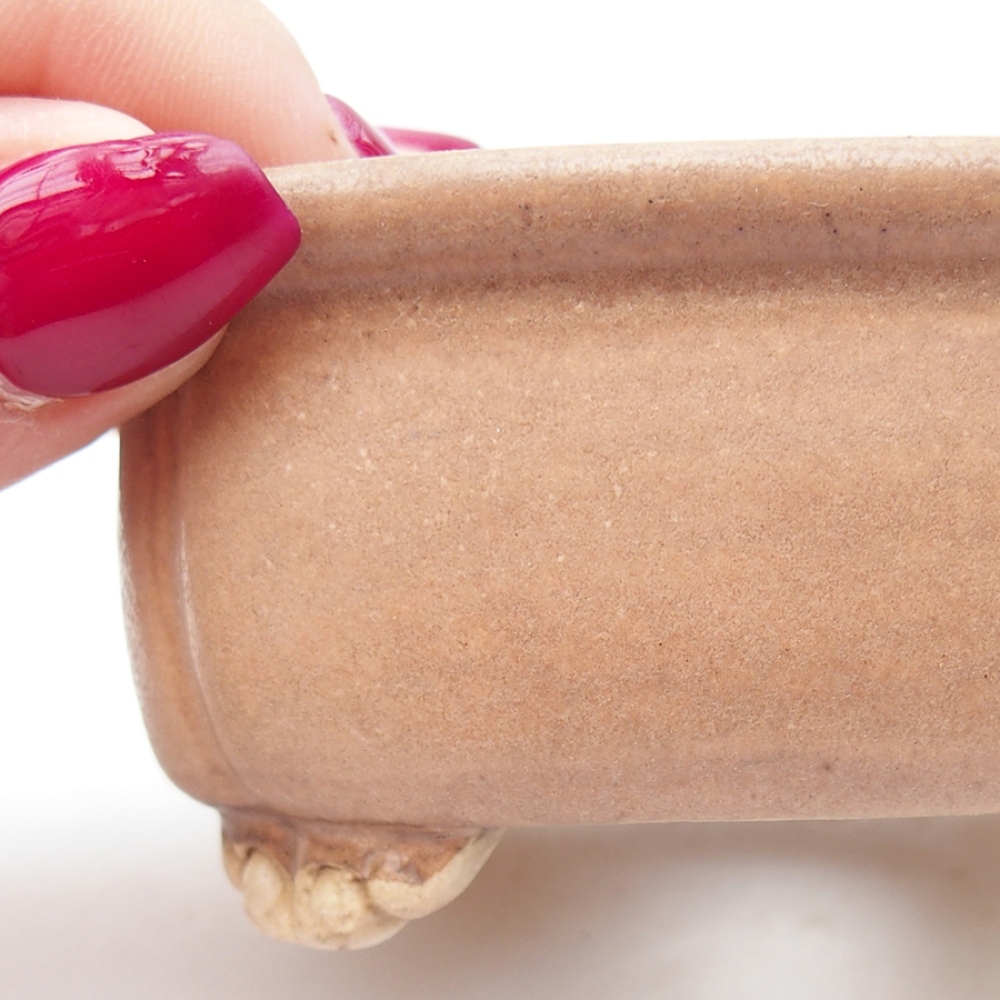 Bonsaischale aus Keramik 7,5 x 7 x 4 cm, rosa