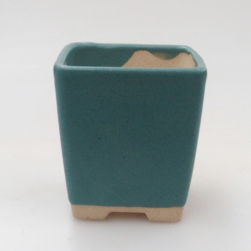 Bonsaischale aus Keramik 6,5 x 5,5 x 4 cm, Farbe blau