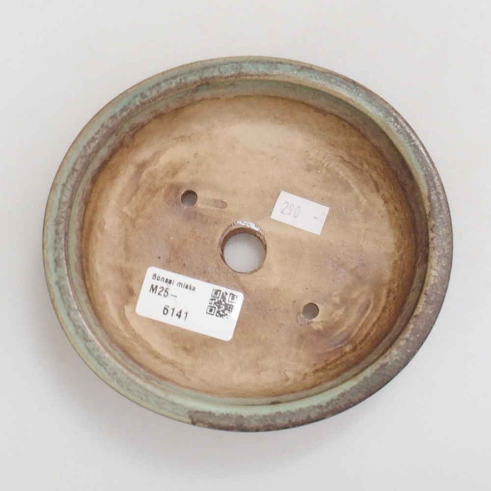 Bonsaischale aus Keramik 10 x 8,5 x 4 cm, braun