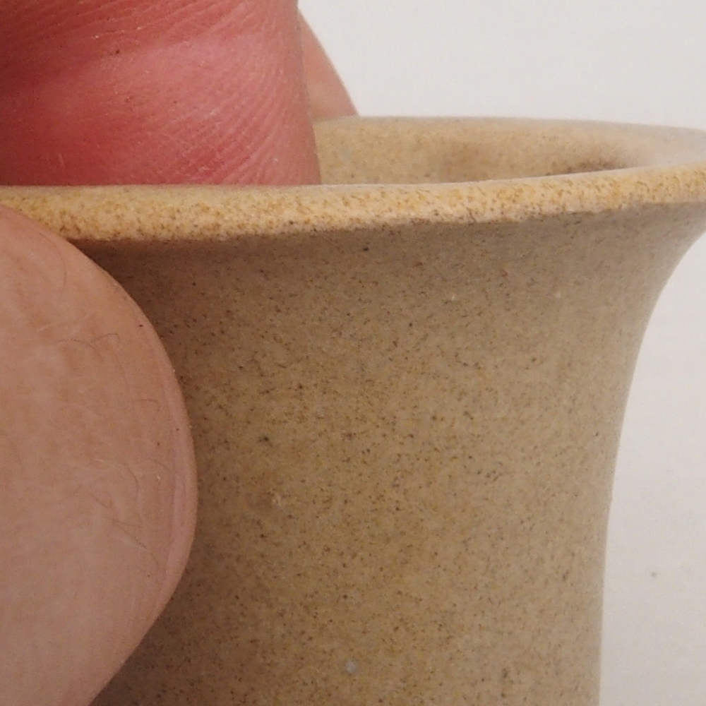 Mini-Bonsaischale 4 x 4 x 4 cm, braun