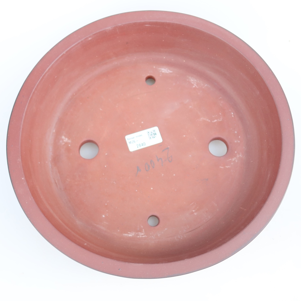 Keramikschale  30,5 x 30,5 x 7 cm, Farbe: Ziegelrot