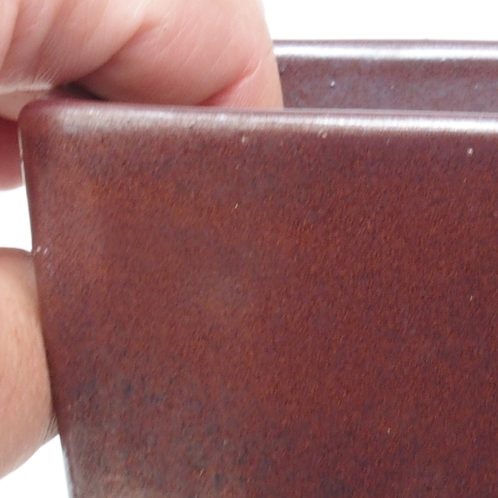 Bonsaischale aus Keramik 9 x 9 x 12 cm, braun