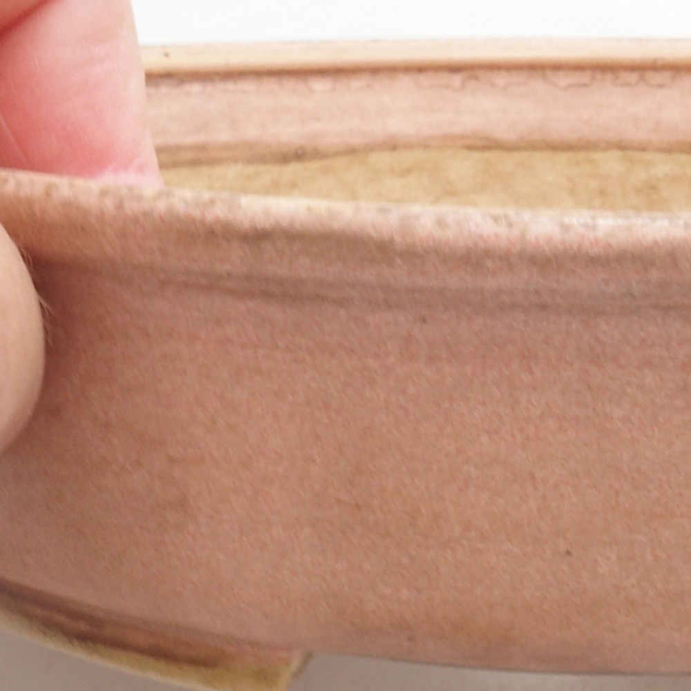 Bonsaischale aus Keramik 10 x 8,5 x 4 cm, braun