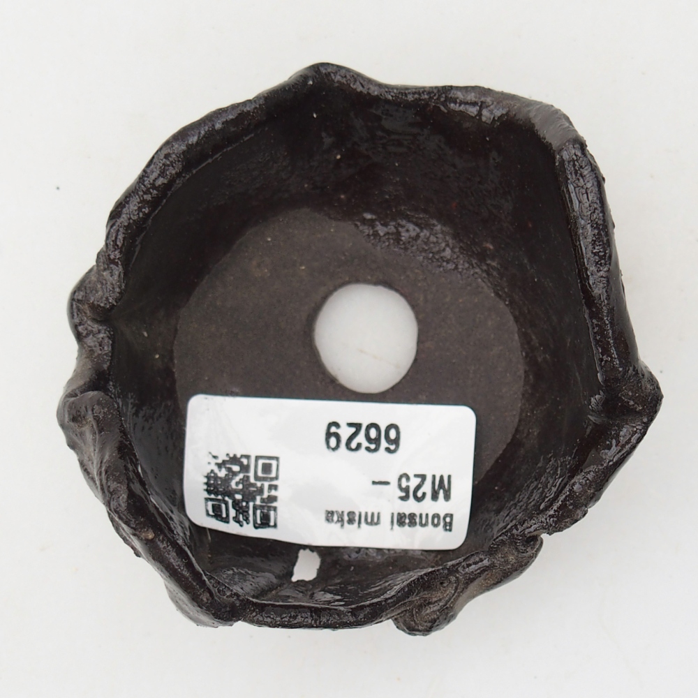 Keramikschale 7 x 7 x 5 cm , Farbe schwarz