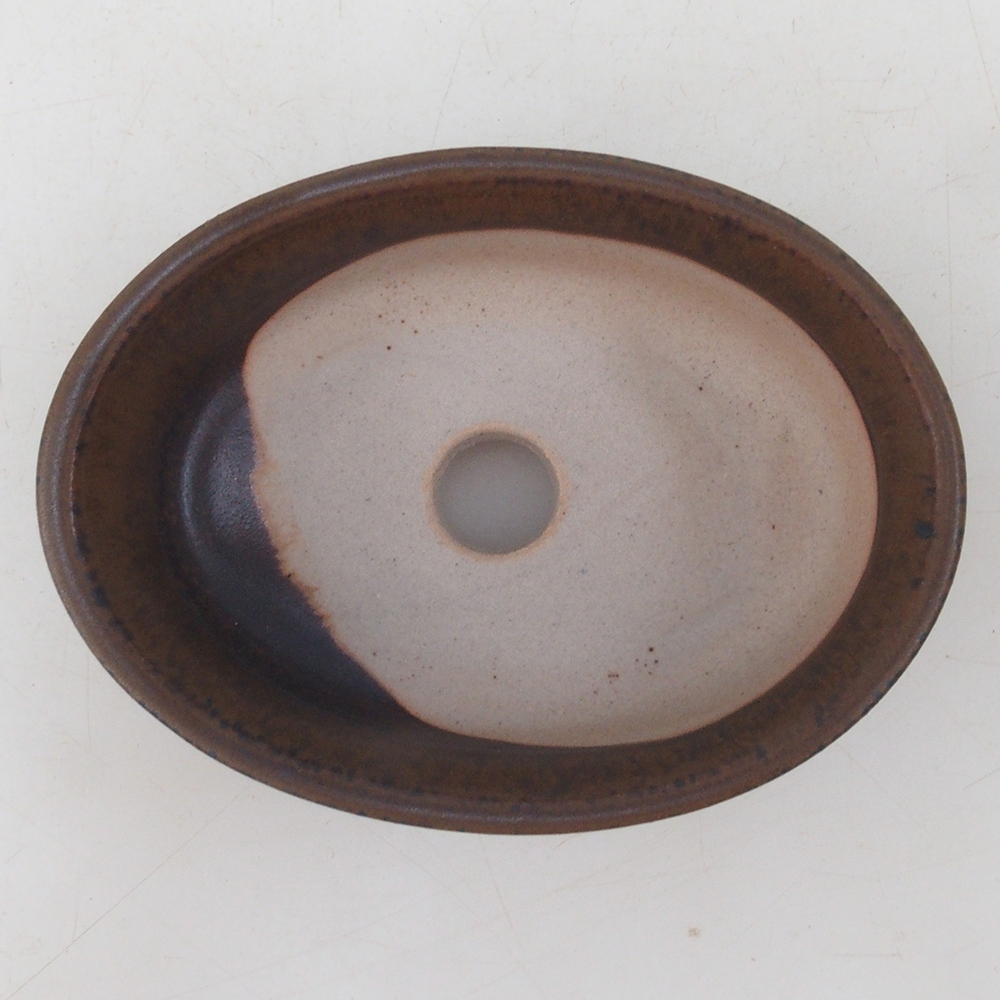 Bonsaischale H04 - 10,5 x 7,5 x 3 cm - braun