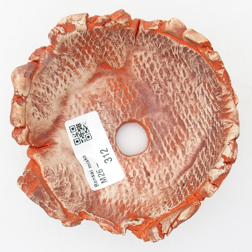 Keramikschale 11 x 11 x 5 cm , Farbe orange