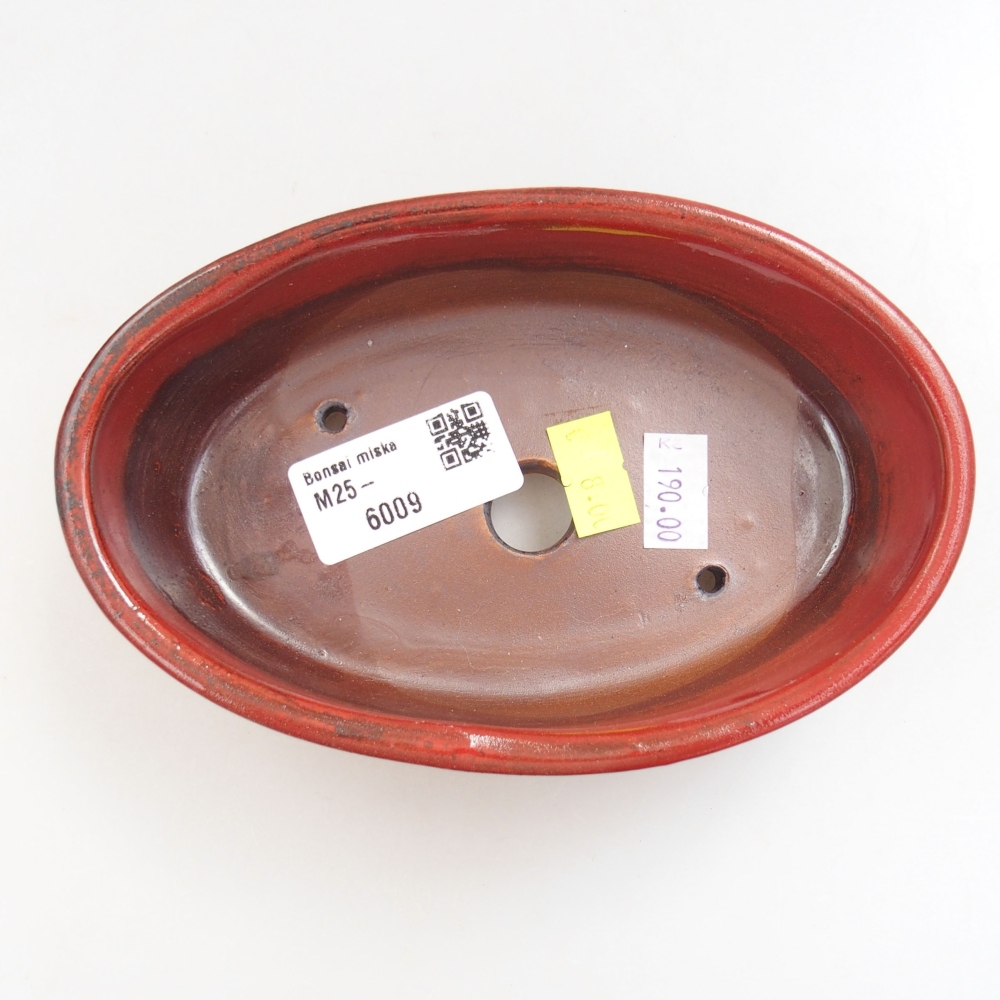 Bonsaischale aus Keramik 15,5 x 12 x 6 cm, Farbe blau