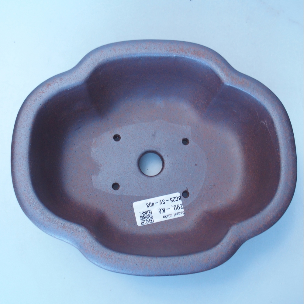 Schale 20,5 x 17,5 x 7 cm braun