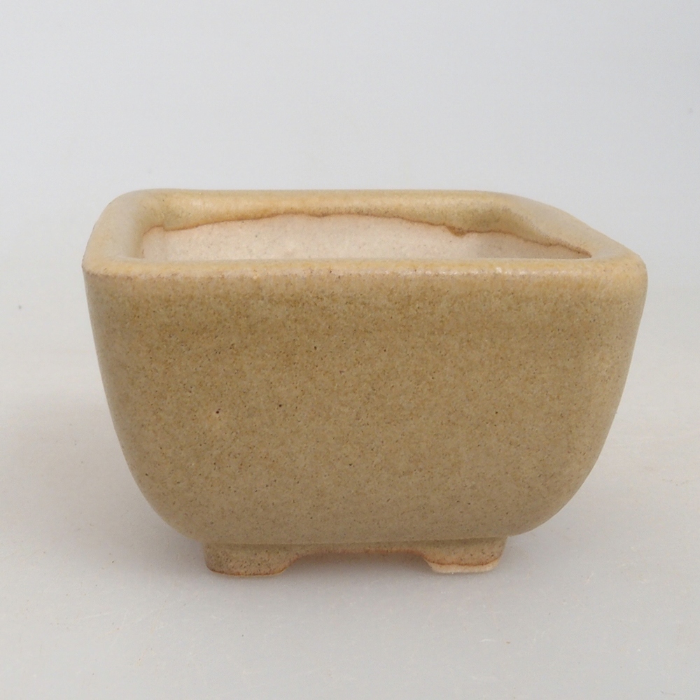 Mini-Bonsaischale 4,5 x 4,5 x 3 cm, braun