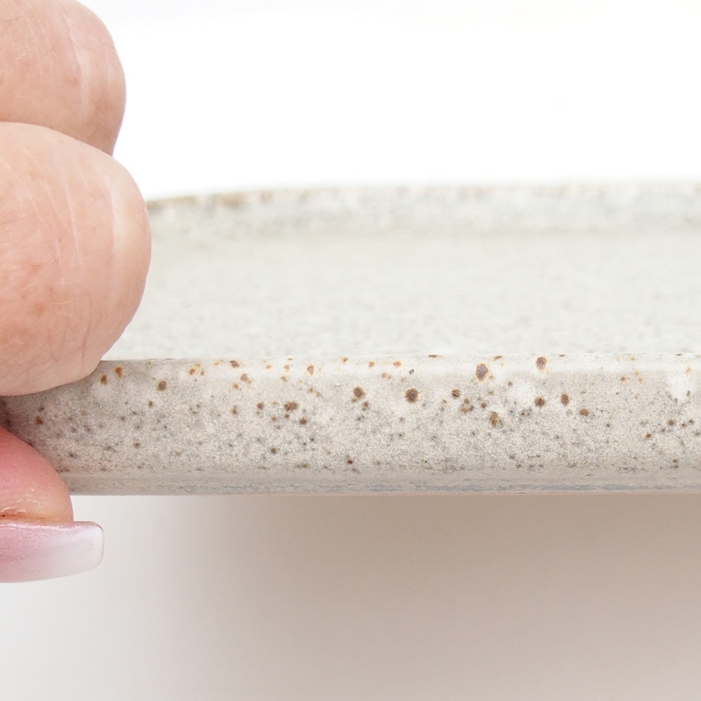 Keramikschale H07 - 28 x 19 x 1,5 cm - braun