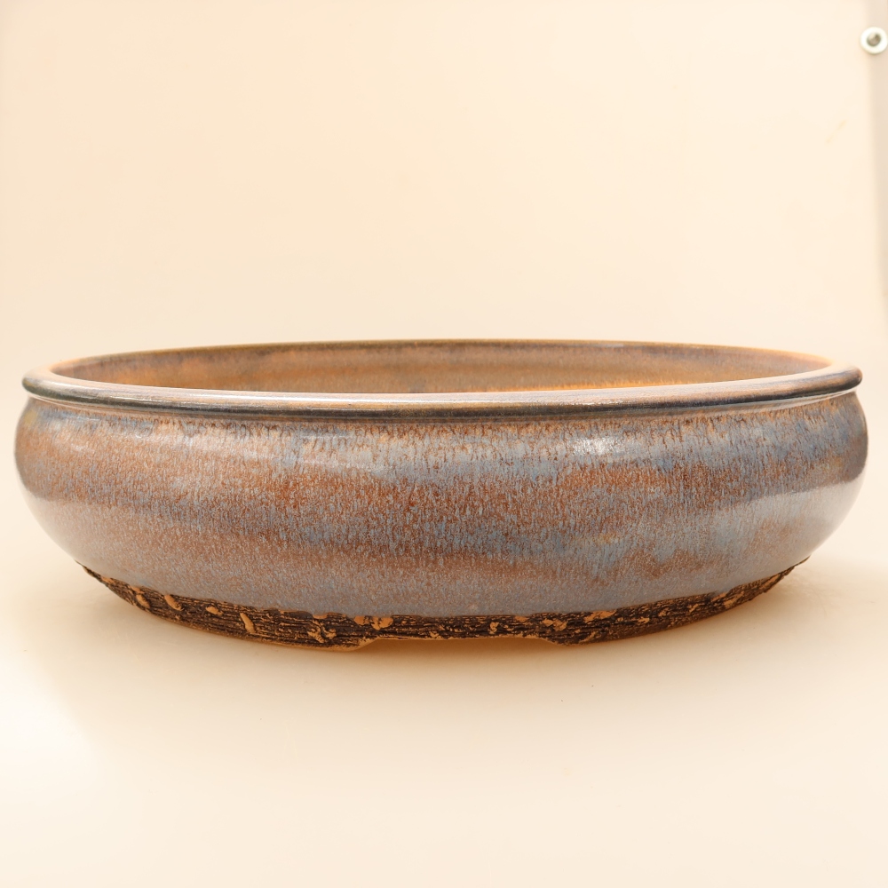 Keramik-Bonsai-Schale 32,5 x 32,5 x 8 cm, Farbe: blau – NUR PERSÖNLICHE ABHOLUNG oder Transport per Palette