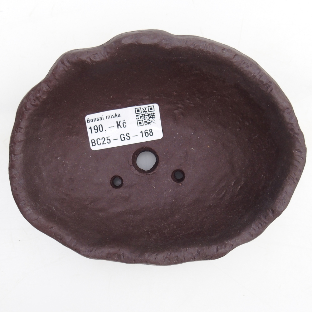 Keramikschale 15 x 11 x 6,5 cm , Farbe braun