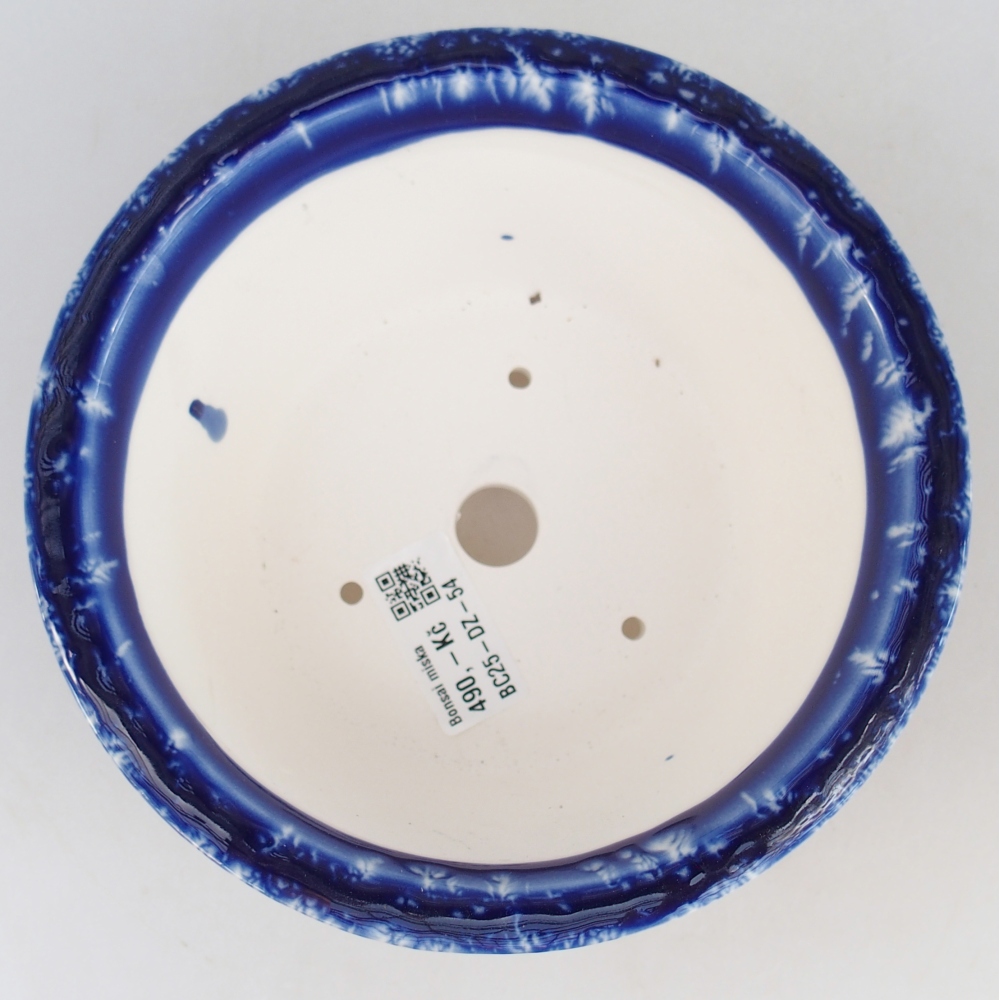 Bonsaischale aus Keramik 16 x 16 x 8,5 cm, Farbe blau