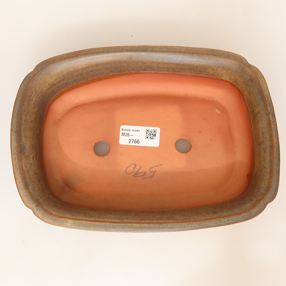 Keramikschale  24 x 17 x 6 cm, Farbe: braun