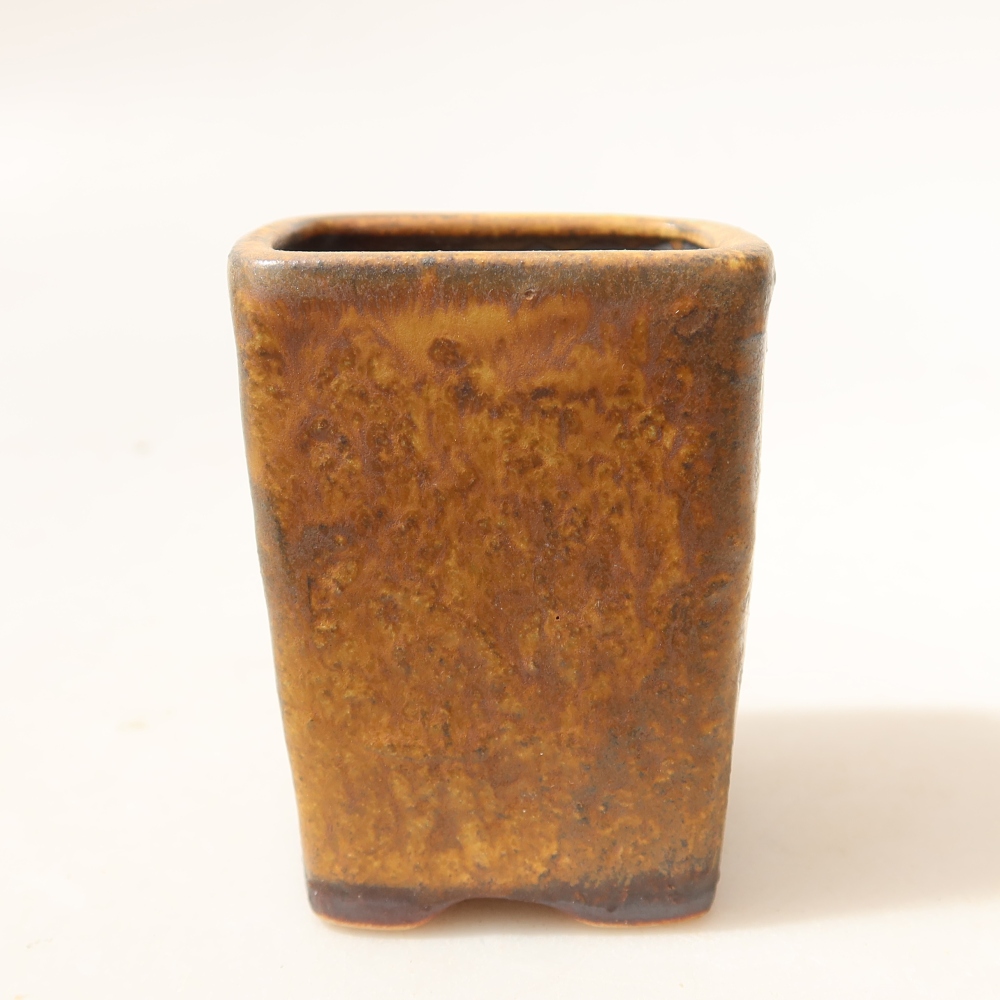 Bonsaischale aus Keramik 5 x 5 x 6,5 cm, braun