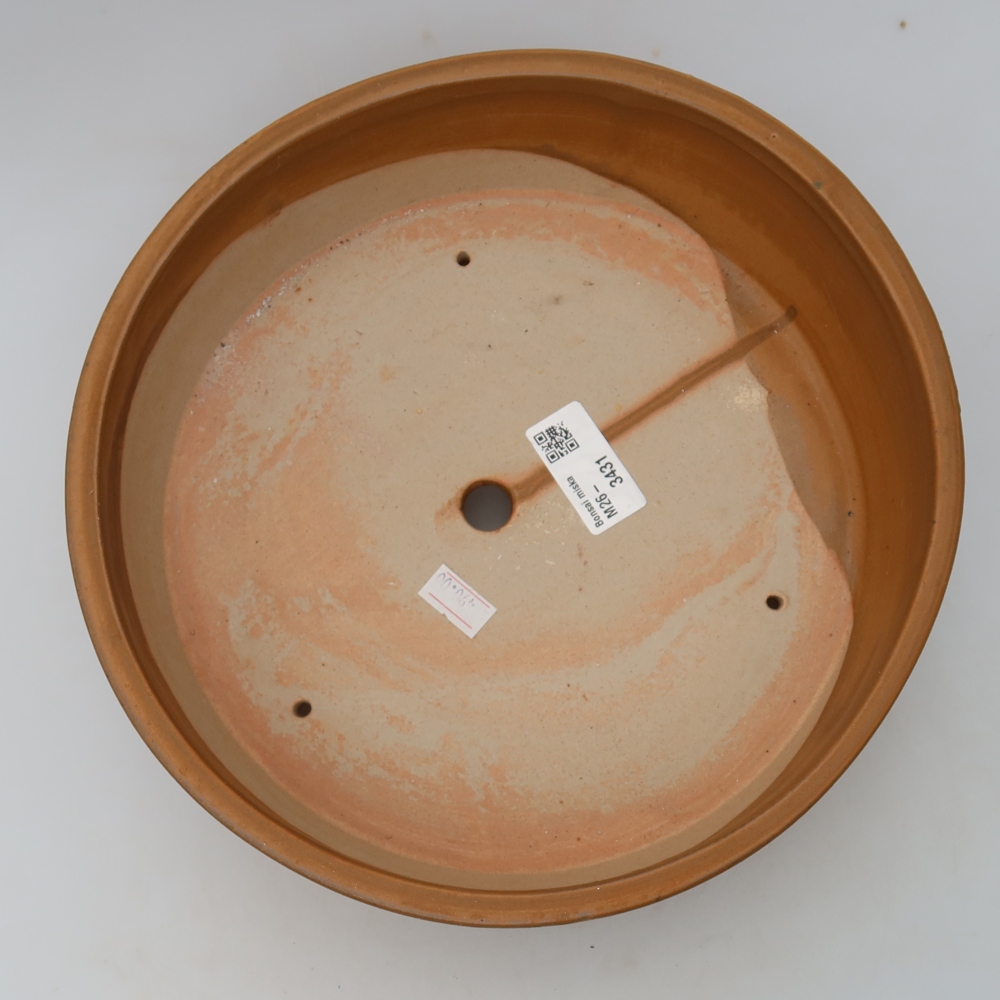 Keramik-Bonsai-Schale 24 x 24 x 7 cm, Farbe: braun