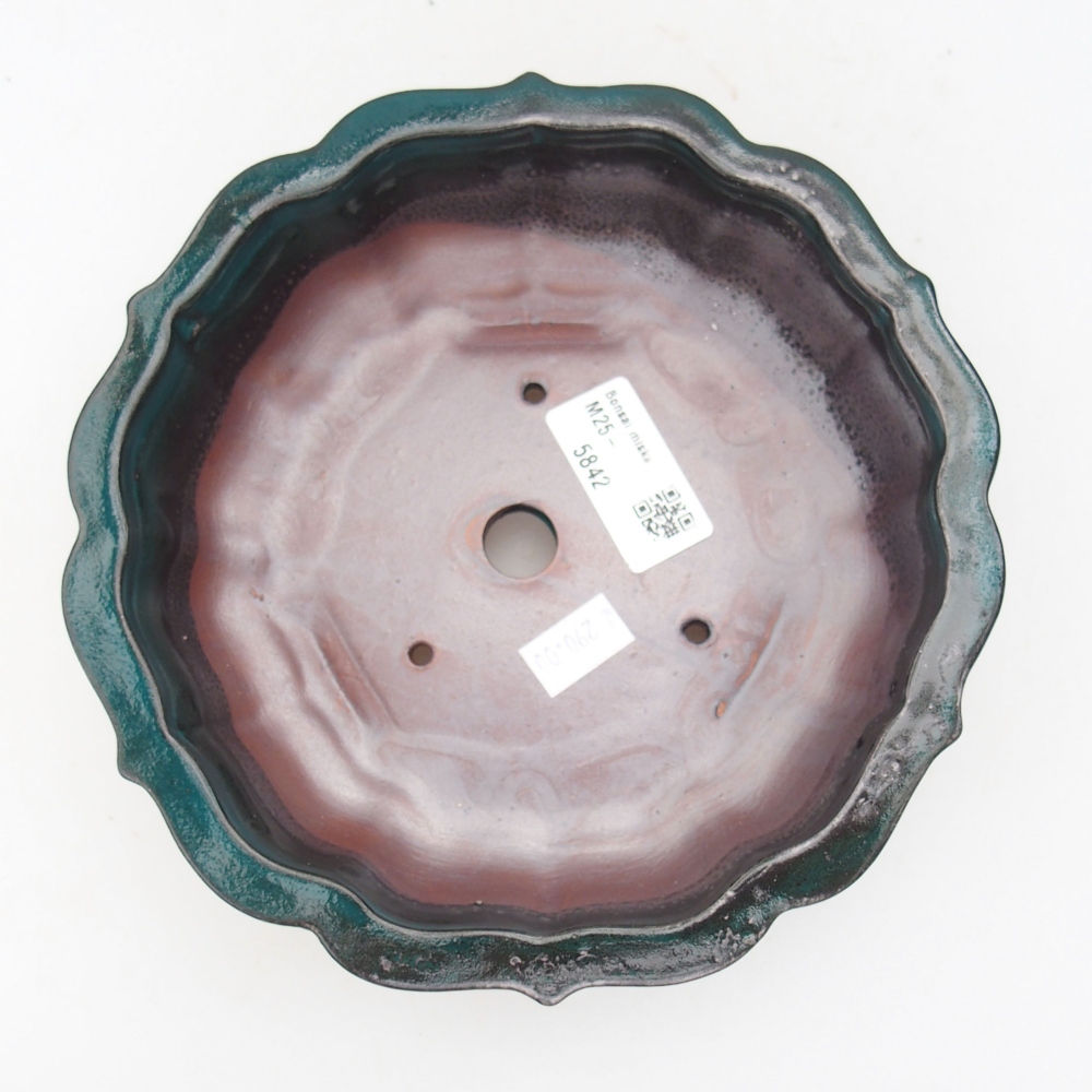 Bonsaischale aus Keramik 18 x 18 x 5 cm, grün