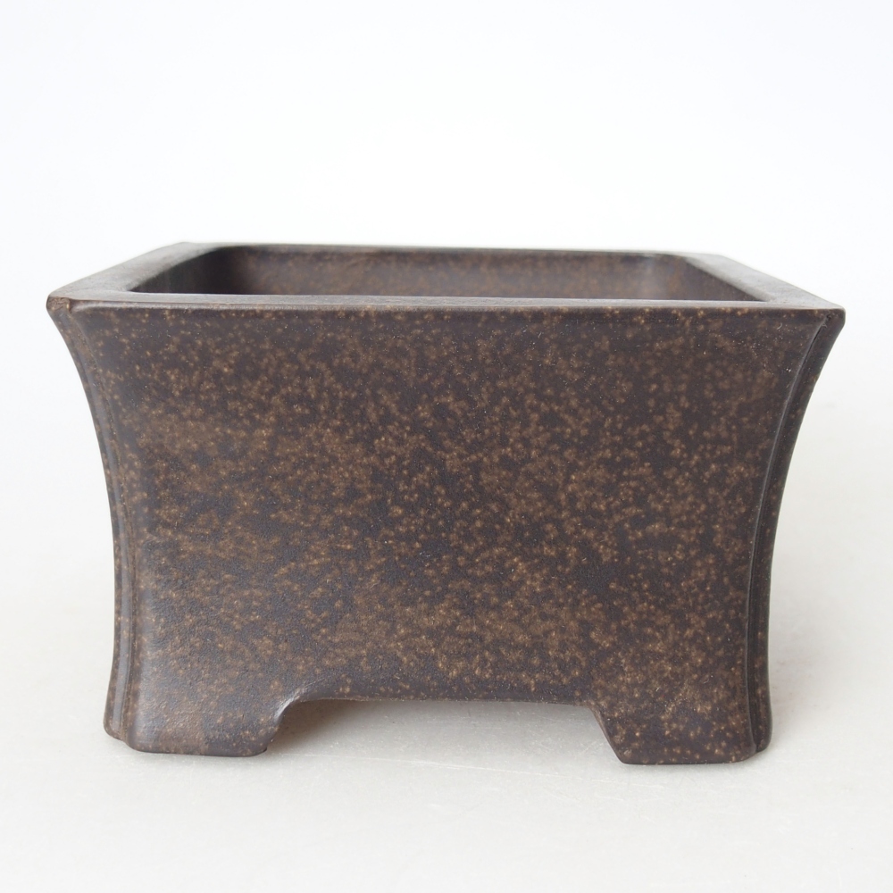 Schale 11 x 11 x 6,5 cm braun ocker