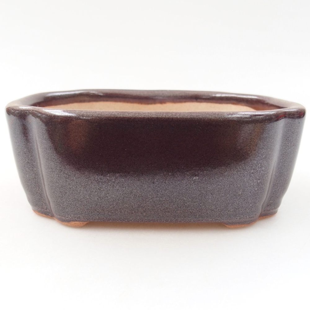 Bonsaischale aus Keramik 15,5 x 12 x 6 cm, Farbe blau