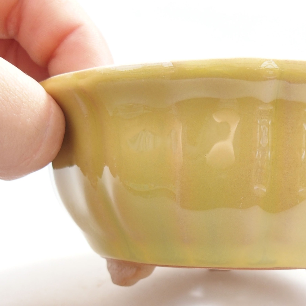 Bonsaischale aus Keramik 15,5 x 12 x 6 cm, Farbe blau