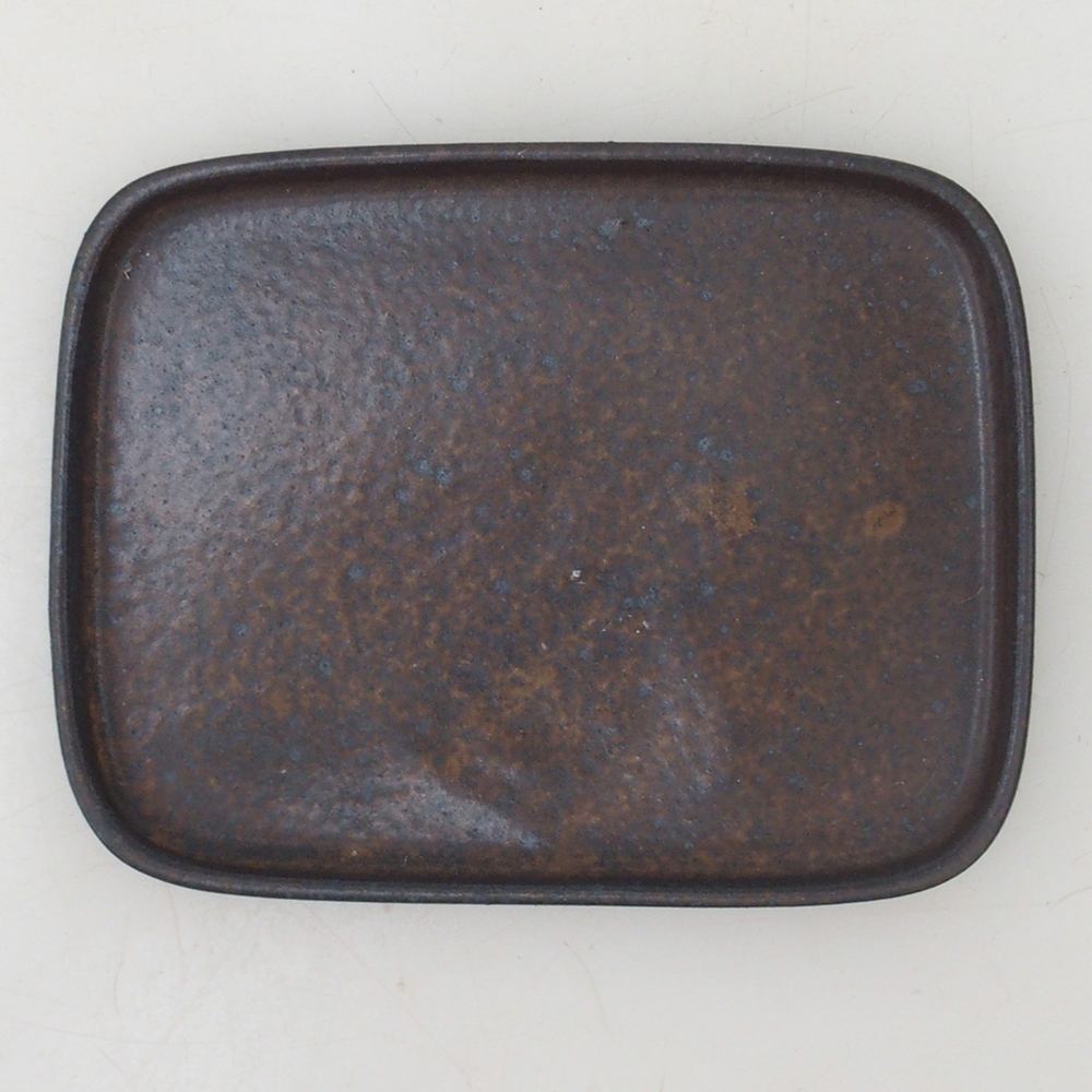 Bonsai Untersetzer Rechteck 12,5 x 10 x 1 cm - braun