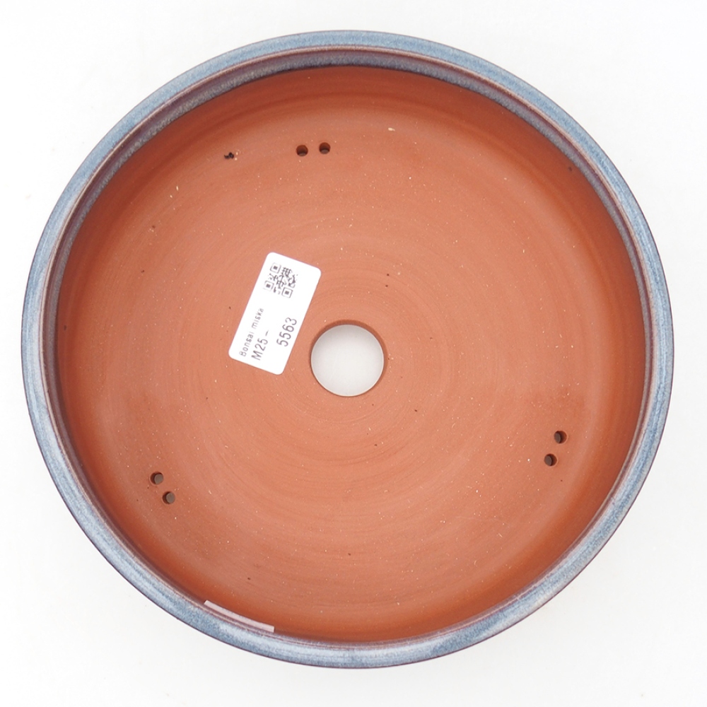 Bonsaischale aus Keramik 20 x 20 x 5 cm, Farbe blau