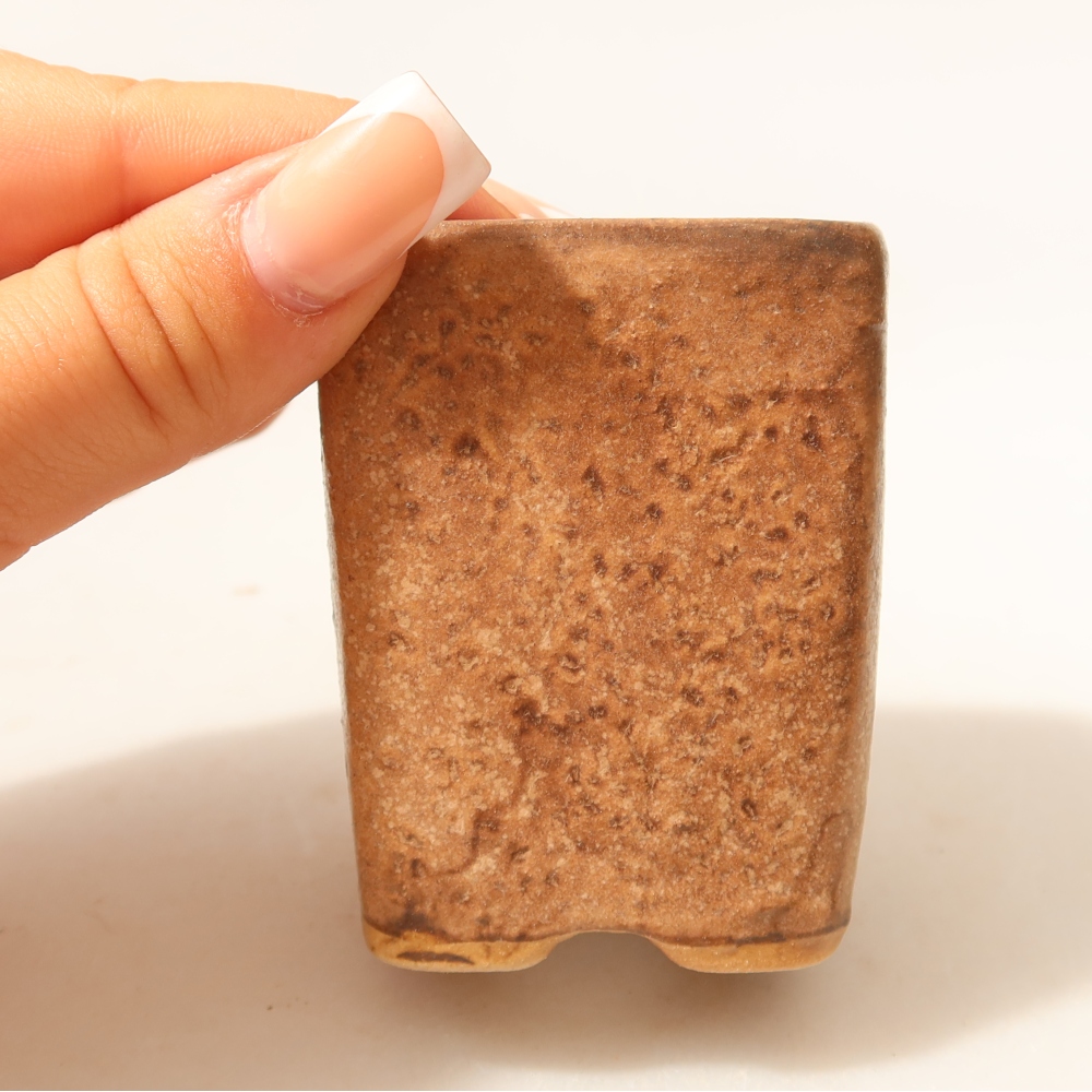 Keramik-Bonsai-Schale 5 x 5 x 6,5 cm, Farbe: Rosa