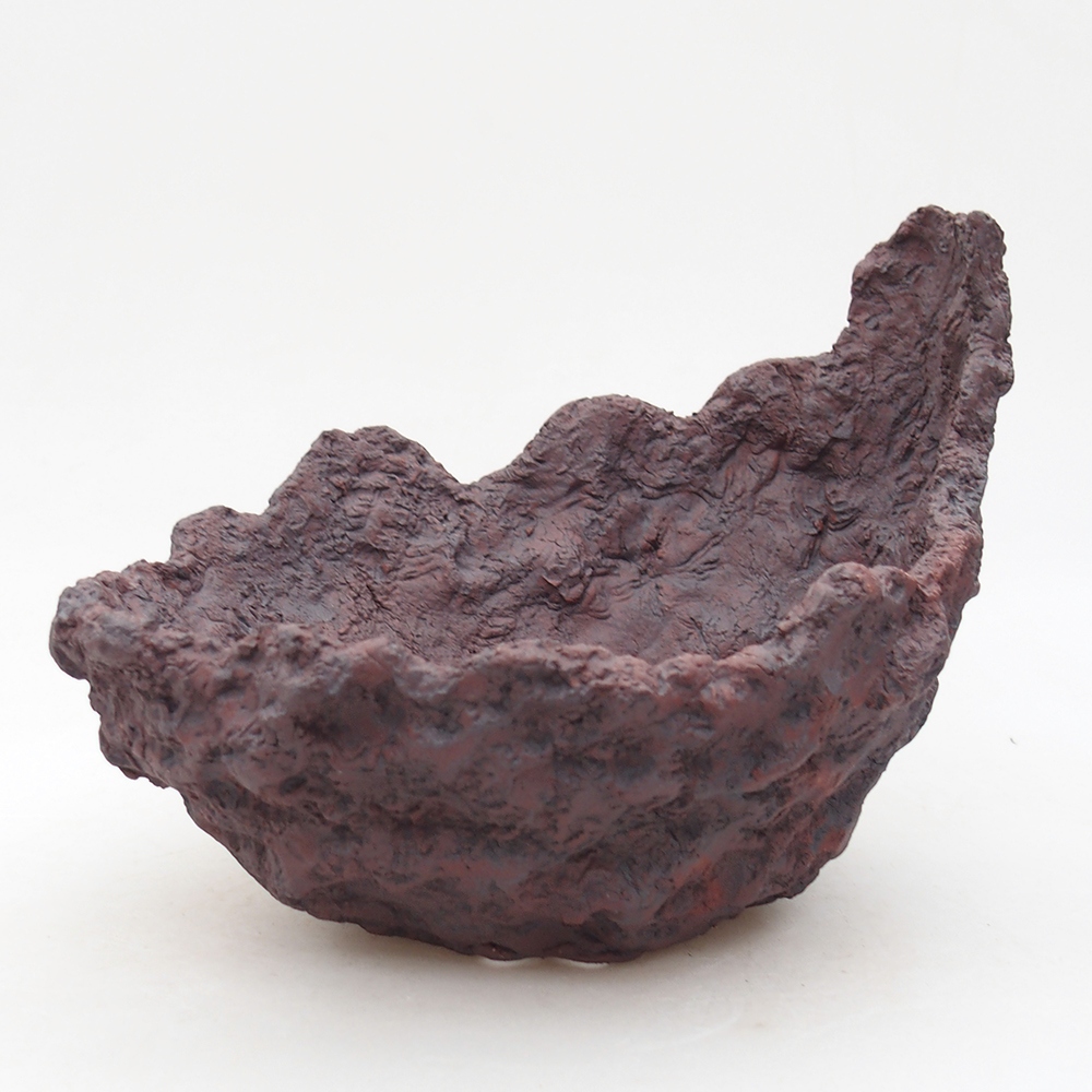 Keramikschale 19 x 17 x 15 cm , Farbe braun