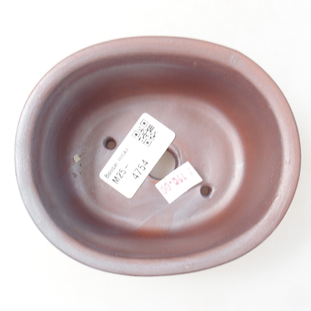 Bonsaischale aus Keramik 12 x 10 x 5,5 cm, braun