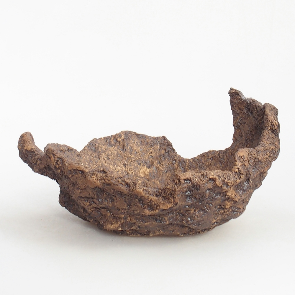 Keramikschale 18 x 18 x 12 cm , Farbe braun