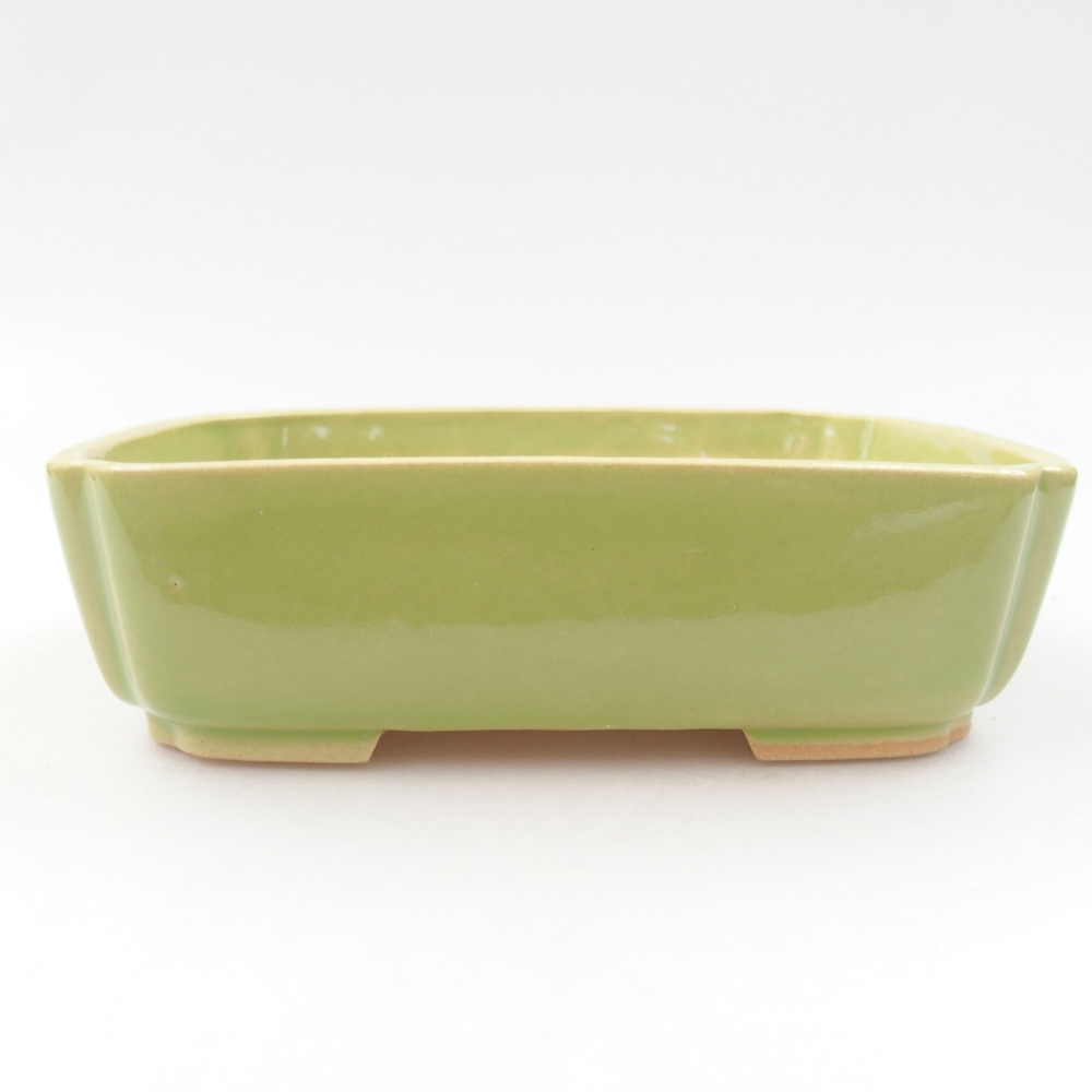 Bonsaischale aus Keramik 15,5 x 12 x 6 cm, Farbe blau