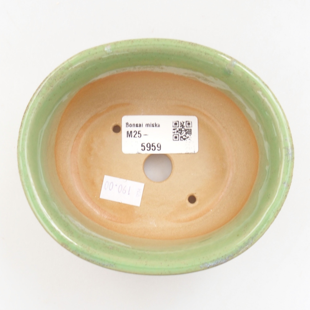 Bonsaischale aus Keramik 15,5 x 12 x 6 cm, Farbe blau