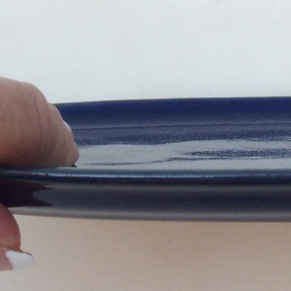 Keramikschale H15 -25 x 15 x 1 cm - blau