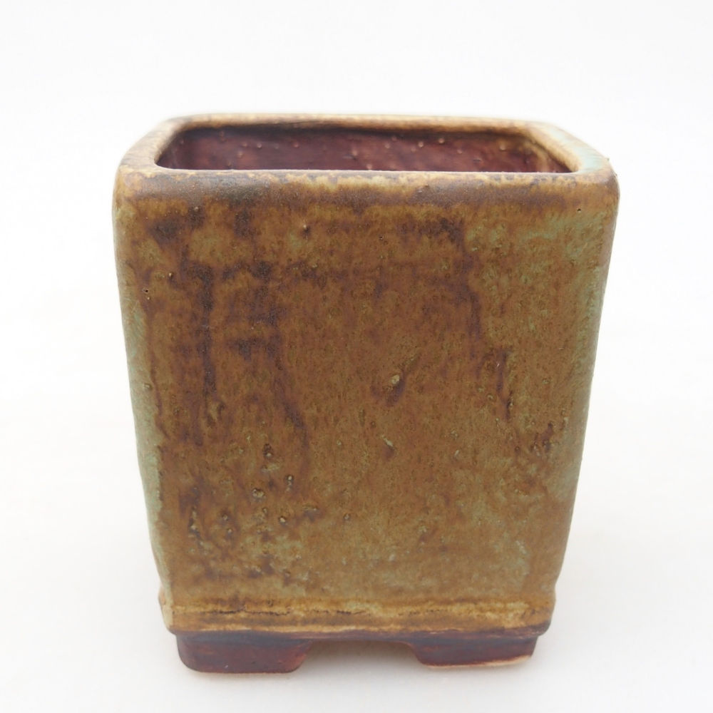 Bonsaischale aus Keramik 6,5 x 6,5 x 7 cm, grün
