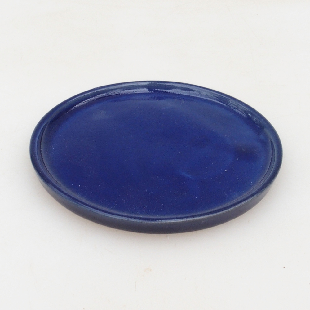 Runde Bonsai-Konsole D6-M - 11 x 11 x 1 cm - blau