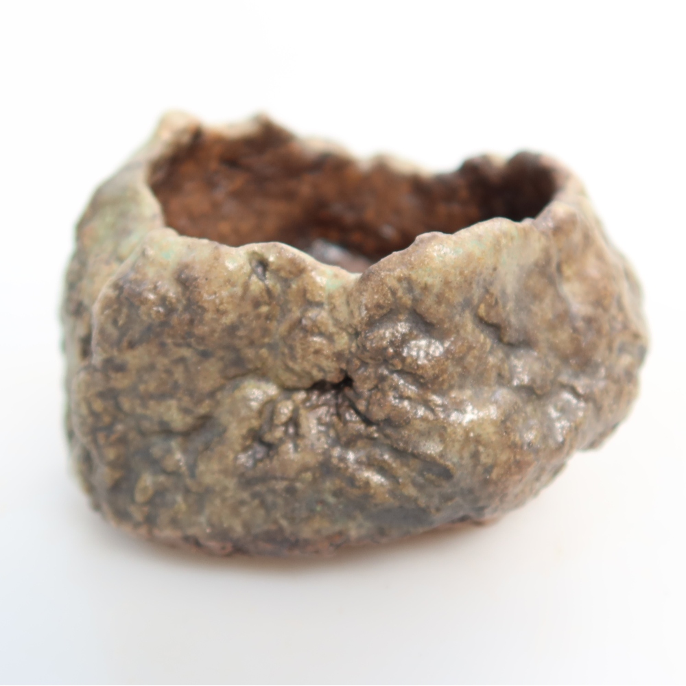 Keramikschale 7 x 7 x 5,5 cm , Farbe grün
