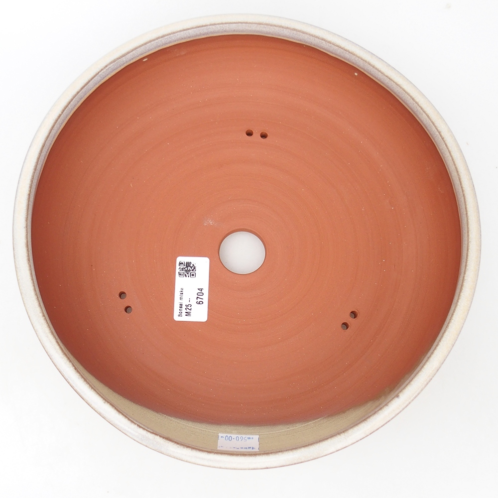 Bonsaischale aus Keramik 25,5 x 25,5 x 7 cm, grau